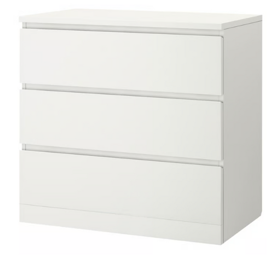 Drie lade kast